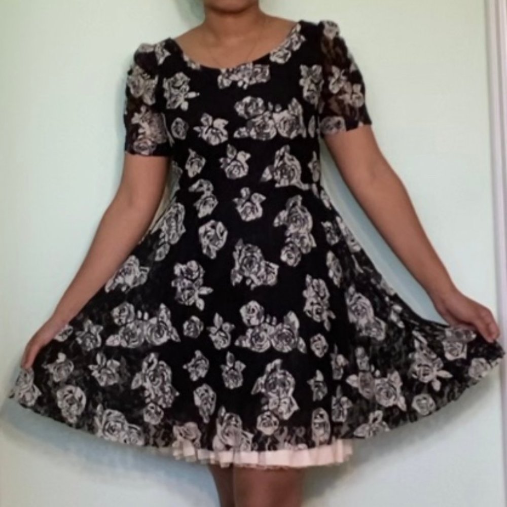 Black Floral Dress